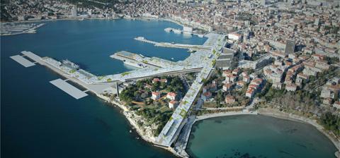 Gradska Luka - istočna obala u Splitu
